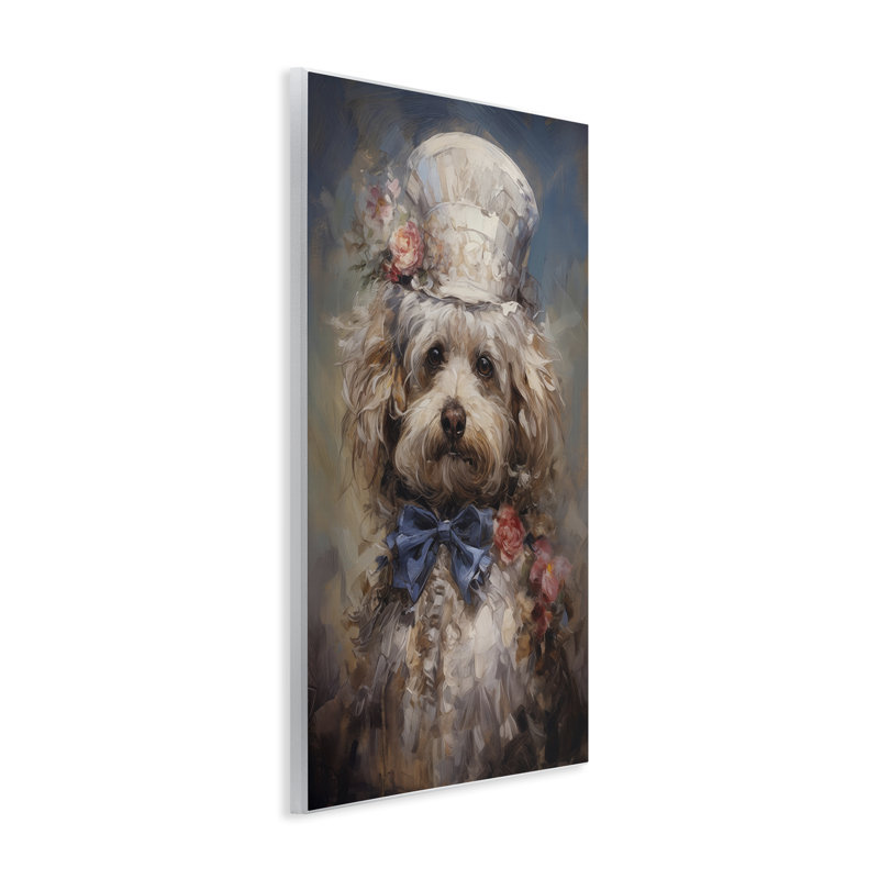 Plaque murale Victorian Era Labradoodle, design par Wumples, H 15 po x l 10 po