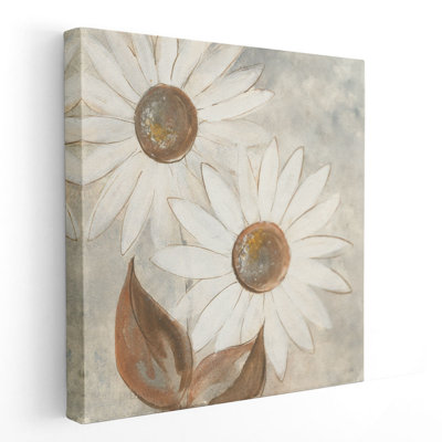 «Daisy Do IV Neutral», reproduction d'art sur toile