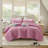 Nellie Pink Patchwork Reversible 4-Piece Full/Queen Quilt Set-120098374