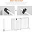 Free Standing Pet Gate With Door-1569639104