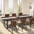 Jazib Oval Metal Base Dining Table-2701853
