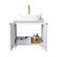Ensemble de meuble-lavabo simple 30 po blanc moderne-827999247-827999280