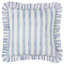 Noortje Ruffle Bows Abstract Blue Square Throw Cushion