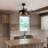36'' Retractable Blades Black Ceiling Fan With Remote Control And Light Kit Included-1615335180