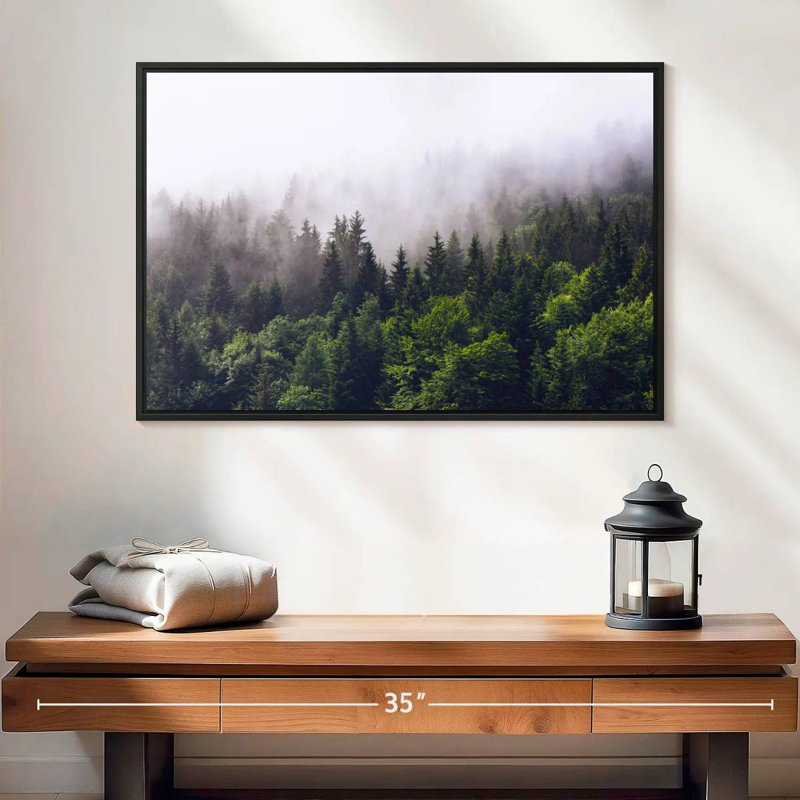 Misty Pine Forest, 17" H x 25" W