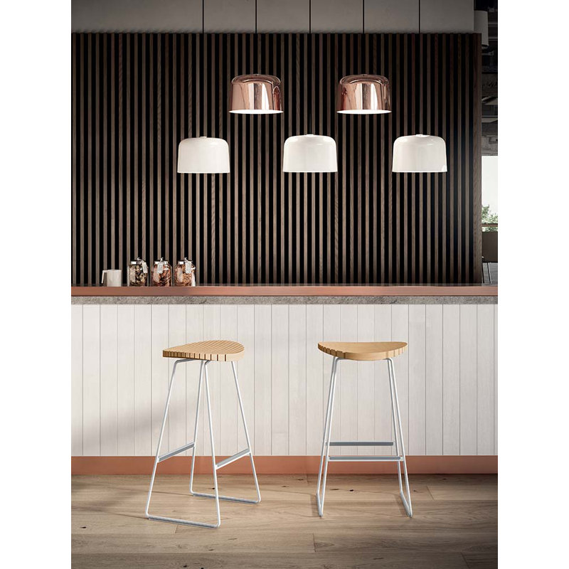 Clark Counter Stool 750H, Walnut/Shadow Grey