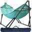 Hamac double Tranquillo Universal avec support inclus pour 2 personnes / support à hamac pliable Capacité de 600 lb - Étui portatif, extérieur, camping, ciel-1649363530-1620018283