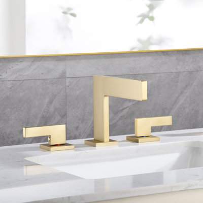 S1419W-XX Sumerain 8 inch Widespread Two Handle Bathroom Faucet,Deck Mount Waterfall Bathroom Sink Faucet
