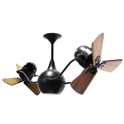 44" Vent-Bettina Dual Ceiling Fan with Wall Control and Light Kit Included