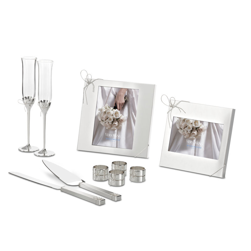 Wedgewood, Vera Wang Love Knots - Silver Picture Frame, 4cm x 6cm