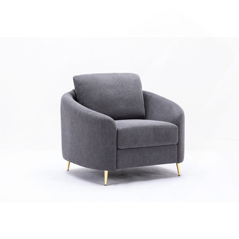Chaise en lin gris