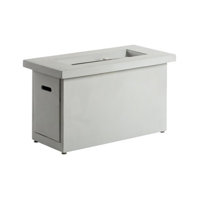 Rectangle Concrete Propane Fire Pit