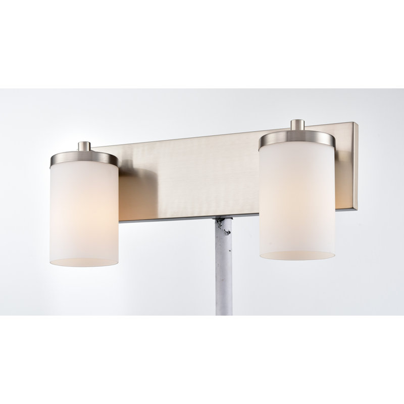 VANITÉ RIVERVUE 2 LT, Satin nikel avec demi opale