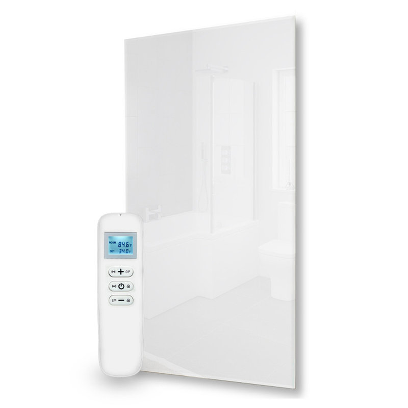 Mirrorstone Electric Flat Panel Radiators Space Heater, White