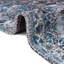 Tapis bleu / gris en chenille de style oriental Gutshall-832188378
