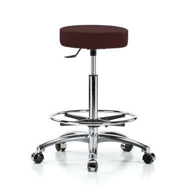 Lab Stool with Back, Pneumatic Lift