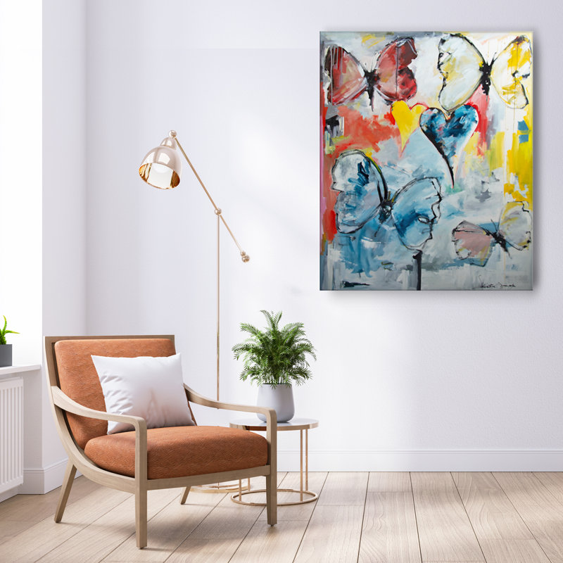 One of a Kind Original Love is in the Air by Salvatore Principe - Wrapped Canvas Painting