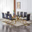 Ensemble de salle à manger rectangulaire moderne en verre avec cadre géométrique et chaises en porte-à-faux-854250952-844563417-854250967