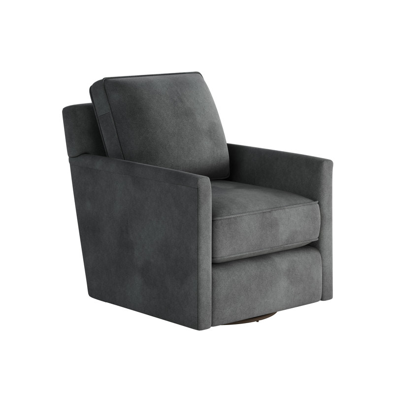Swivel Glider Armchair, Bella Asphalt