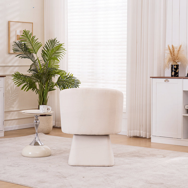 Chaise d'appoint moderne, Beige