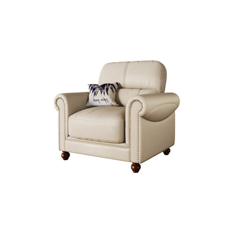 Fauteuil en cuir véritable European Country Style