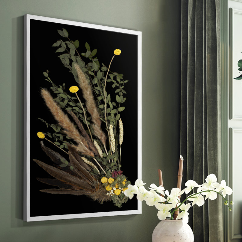 Reproduction encadrée Nosegay V - bois massif, Blanc, H 28 po x l 22 po