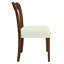 Ensemble de 2 chaises de salle à manger sans accoudoirs de style classique-moderne avec sièges rembourrés, structure en bois d'hévéa robuste-1704926556