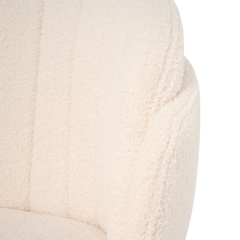 Tabouret de comptoir court 19,1 po Caitlyn, Beige