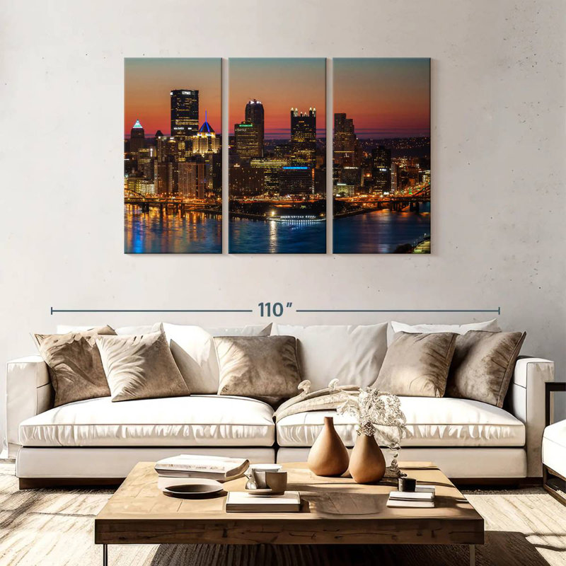 Sireci Pittsburgh Before Sunrise, 48" H x 74" W