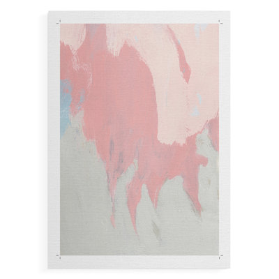 Blushing Abstract II -Canvas Print Only - NOT FRAMED