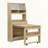 Buffet with Hutch and Foldable Dining Table, Multifunctional Cupboard for Small Spaces