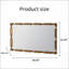 Miroir mural doré