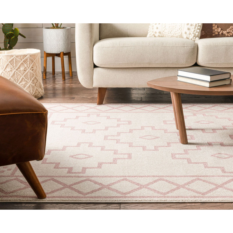 Loop-De-Loop Moroccan Synthetic Area Rug, Rectangle 120 x 180cm