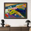 Murnau Mountain Landscape with Church, 1910 - Wassily Kandinsky - Toile encadrée sur mesure-1153110309-1153110312-1153110357