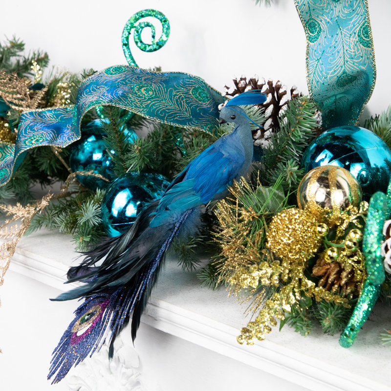 Ornement de Noël 12 po, Bleu / Vert