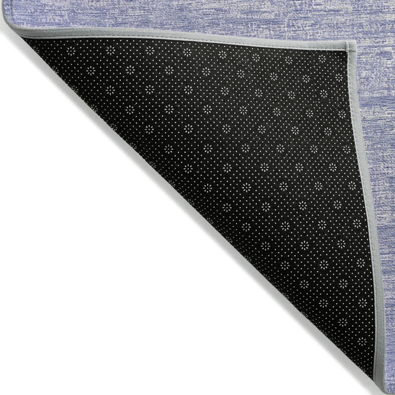 Tapis intérieur lavable abstrait mauve et lilas 3 pi x 5 pi lavande