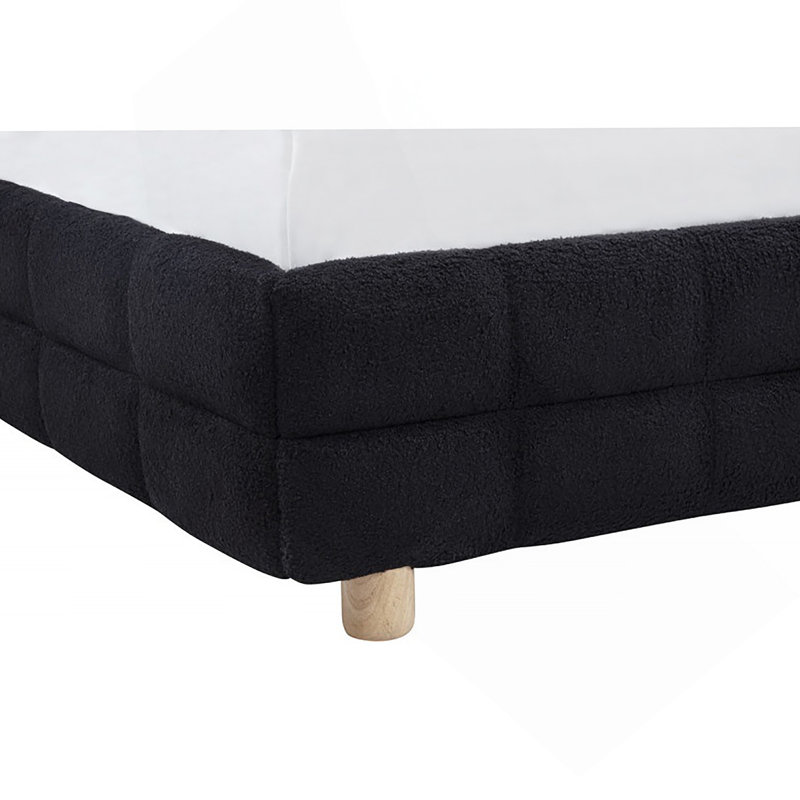Lit plateforme grand moderne Modern, Noir