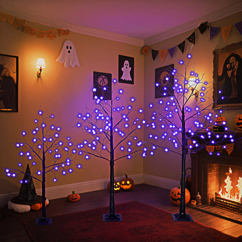 Ensemble d'arbres effrayants 3 Pac Halloween