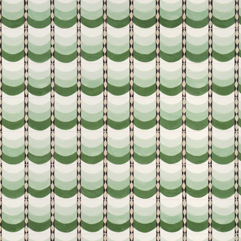 Schumacher x Celerie Kemble Sintra Wallpaper, Green