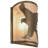 Rustic Lodge Flush Mounted Sconce