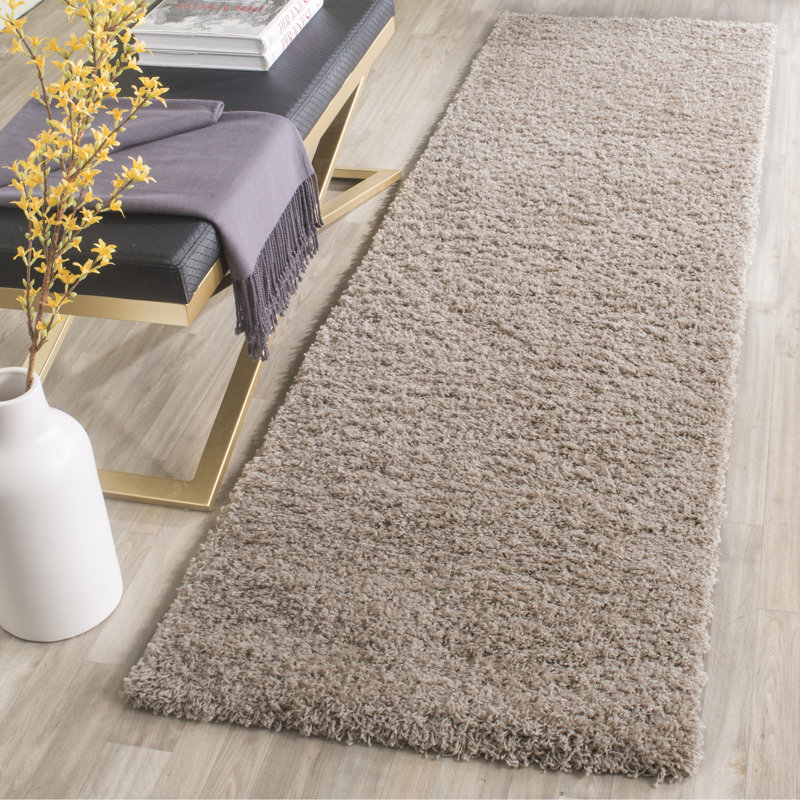 Rizco Shag Performance Solid Color Rug, Runner 2'3" x 6'