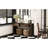 55" Console Table, Rustic Wooden Entryway Table With Storage Drawers And Open Shelf, Elegant Sofa Table For Hallway And Living Room-123576864