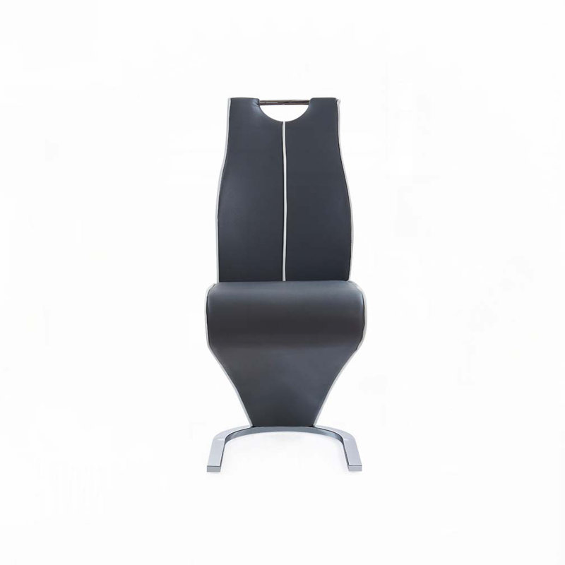 Faux Leather Dining Chair, Gray
