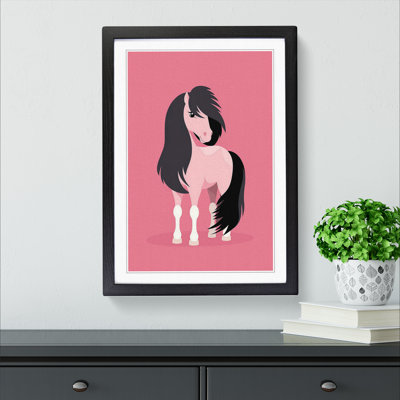 Pony Minimalism 1 Piece Single Picture Frame Wall Art