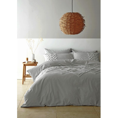 Cotton No Pattern Duvet Cover Set with Pillowcases