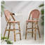 Tabourets de bar 4 pieds en aluminium rouille avec repose-pieds-64609155