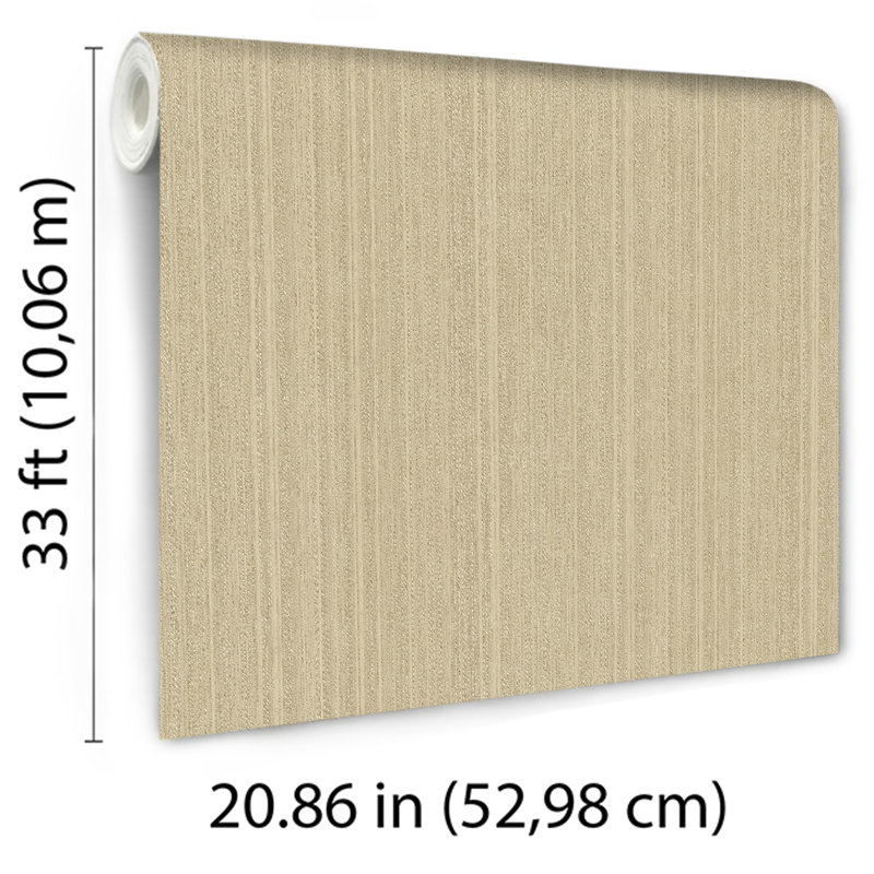 Rope Plain Texture Warm Sand Wallpaper, Tan
