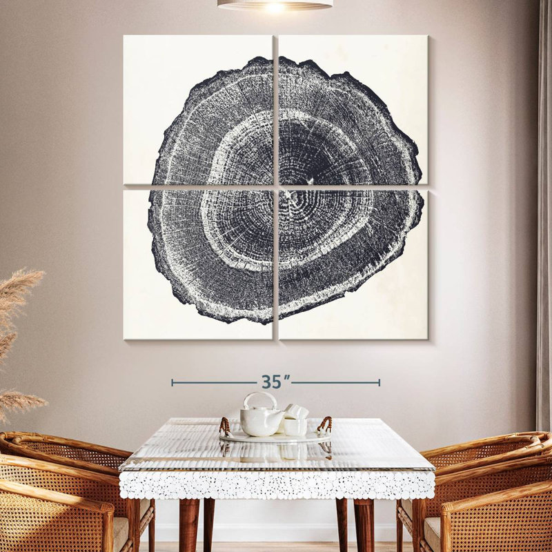 Harnek Tree Ring I, 50" H x 50" W