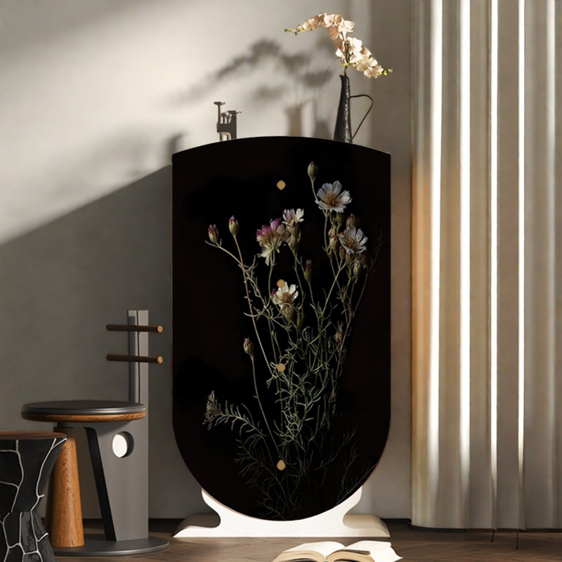 Commode d'appoint de rangement vintage à 4 tiroirs, Blanc