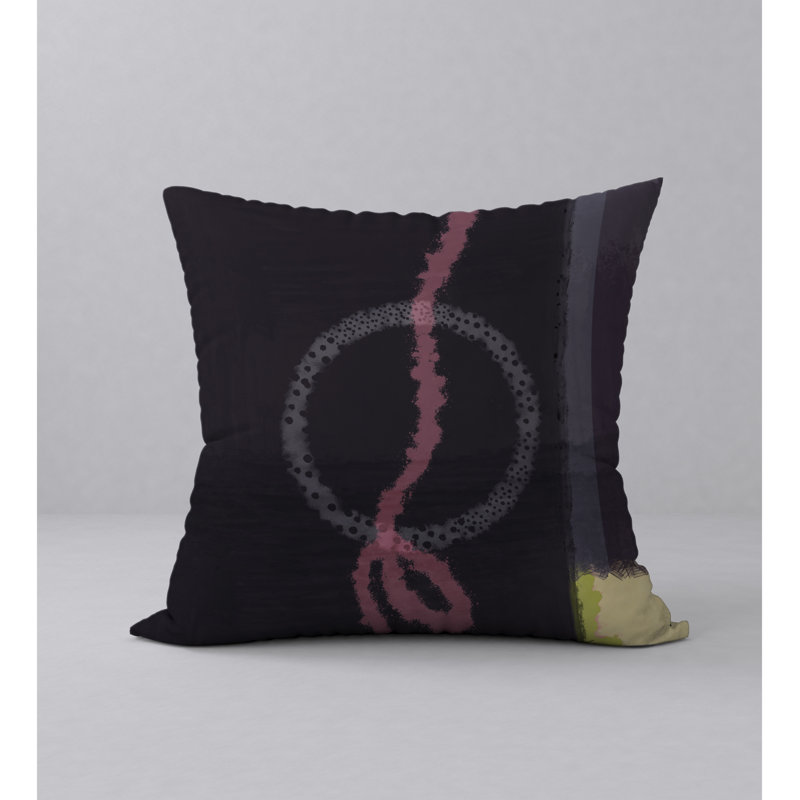 Abstract Reversible Throw Pillow, 20" x 20"